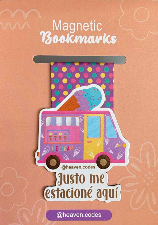 Justo Me Estacione Aqui - Magnetic Bookmarks