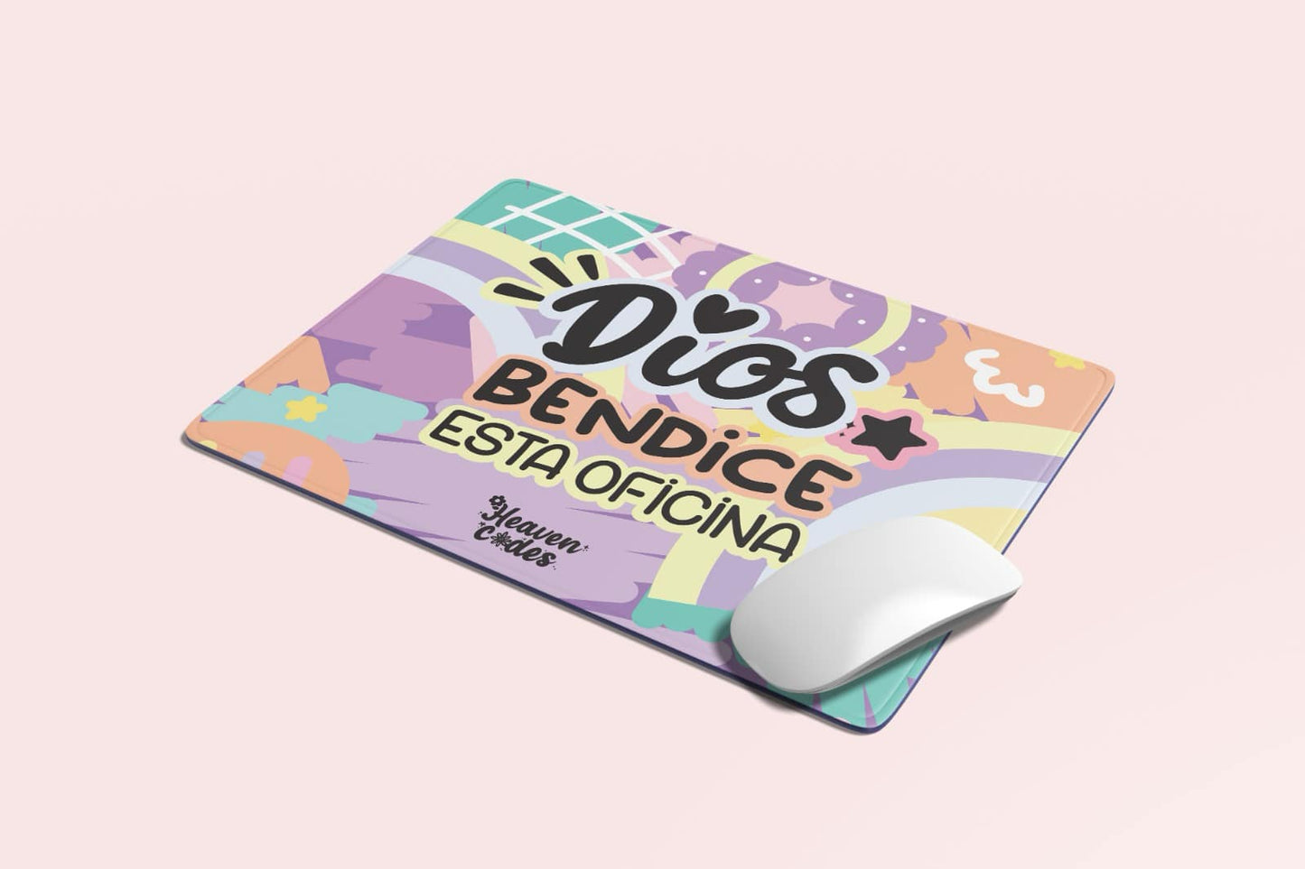 Dios Bendice Esta Oficina - Mouse Pads