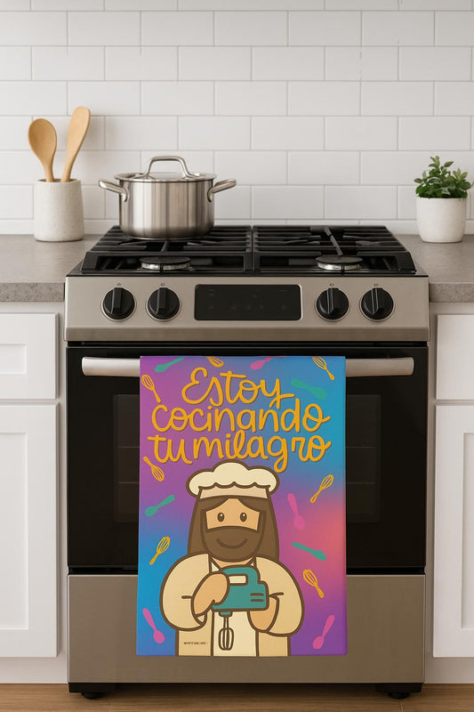 Estoy Cocinando Tu Milagro - Toalla de Cocina